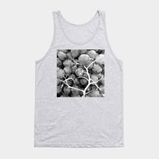 Grapes Fruit black and white Tank Top